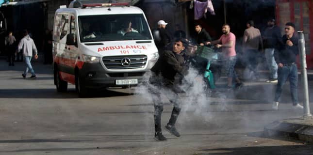 فلسطینی شہری زخمی