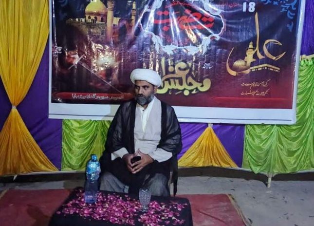 مولا علیؑ امت محمدﷺ میں سب سے افضل اور اعلیٰ ہیں، علامہ مقصود ڈومکی