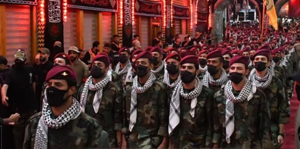 کربلا میں کتائب سیدالشہداء کی سالانہ فوجی پریڈ؛ عاشورا کے پیغام کی تجدید