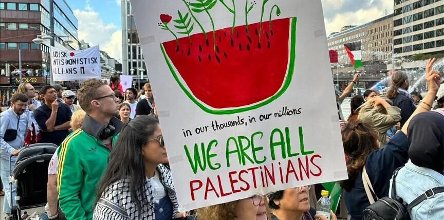 یورپ اور نیوزی لینڈ میں بڑے احتجاجی مظاہرے، فلسطین سے اظہارِ یکجہتی