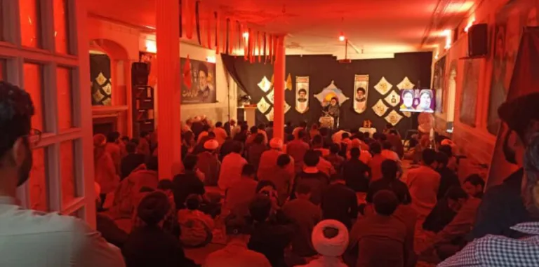 قم المقدسہ: مدرسہ الولایہ میں شبِ شہداء کا انعقاد، حجۃ الاسلام سید محمد حسین رئیس زادہ کا خطاب