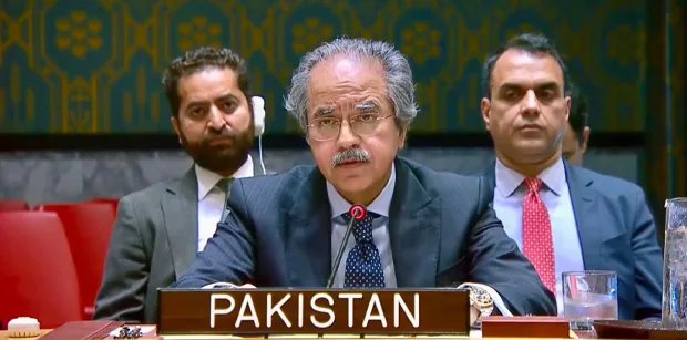 پاکستان کے مستقل مندوب کا اقوامِ متحدہ میں فلسطین پر بریفنگ