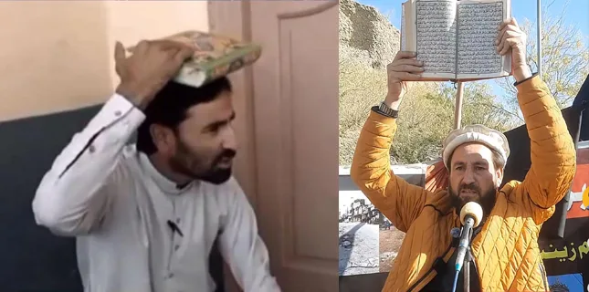 تحریک طالبان پاکستان کے تکفیری وہابی دہشت گردوں کا قرآن سر پر رکھ کر شیعہ قتل عام کا اعلان