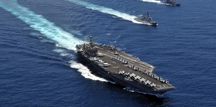 امریکہ سمندر میں ایران کی عسکری طاقت دیکھ کر قدم پیچھے ہٹانے پر مجبور