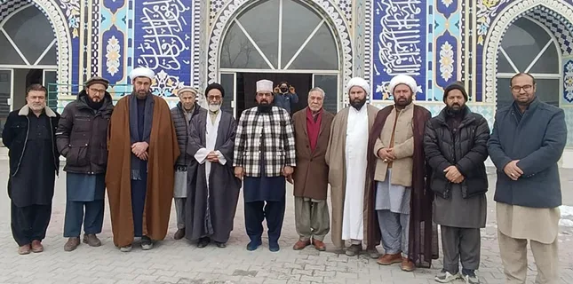 سربراہ جماعت اہلِ حرم پاکستان اورمرکزی رہنماملی یکجہتی کونسل پاکستان مفتی گلزار احمد نعیمی کا جامع مسجد امامیہ سکردوکا دورہ