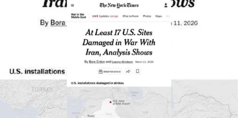 ایران کے جوابی حملوں سے 17 امریکی تنصیبات تباہ، نیویارک ٹائمز کی رپورٹ