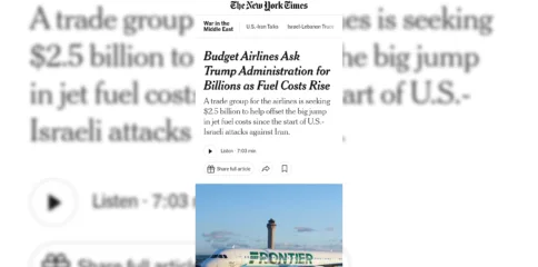 ایران جنگ کا امریکی فضائی صنعت کو زبردست جھٹکا، اسپرٹ ایئر لائنز دیوالیہ ہونے کے دہانے پر