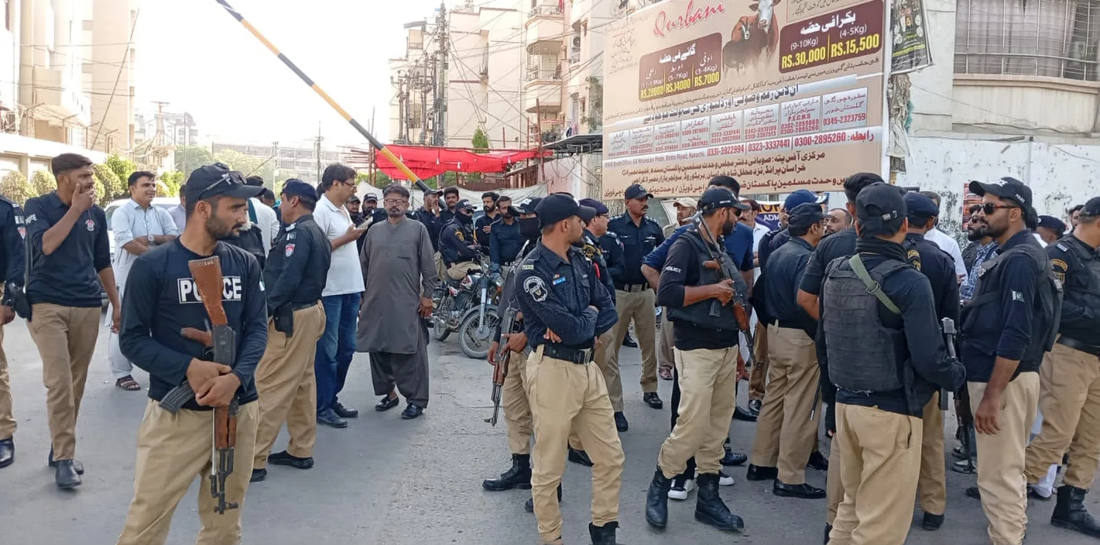 ریلی روکنے کی تیاری، پولیس کی بھاری نفری تعینات، حکومت امریکہ کی غلامی کا واضح ثبوت