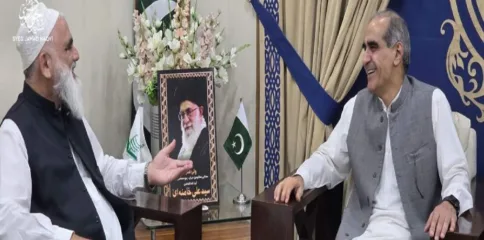 خواجہ سعد رفیق کا جامعہ عروۃ الوثقیٰ لاہور کا دورہ، علامہ سید جواد نقوی سے ملاقات