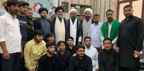 علامہ سید ساجد علی نقوی سے جامعہ جعفریہ جنڈ کے طلبہ کی ملاقات