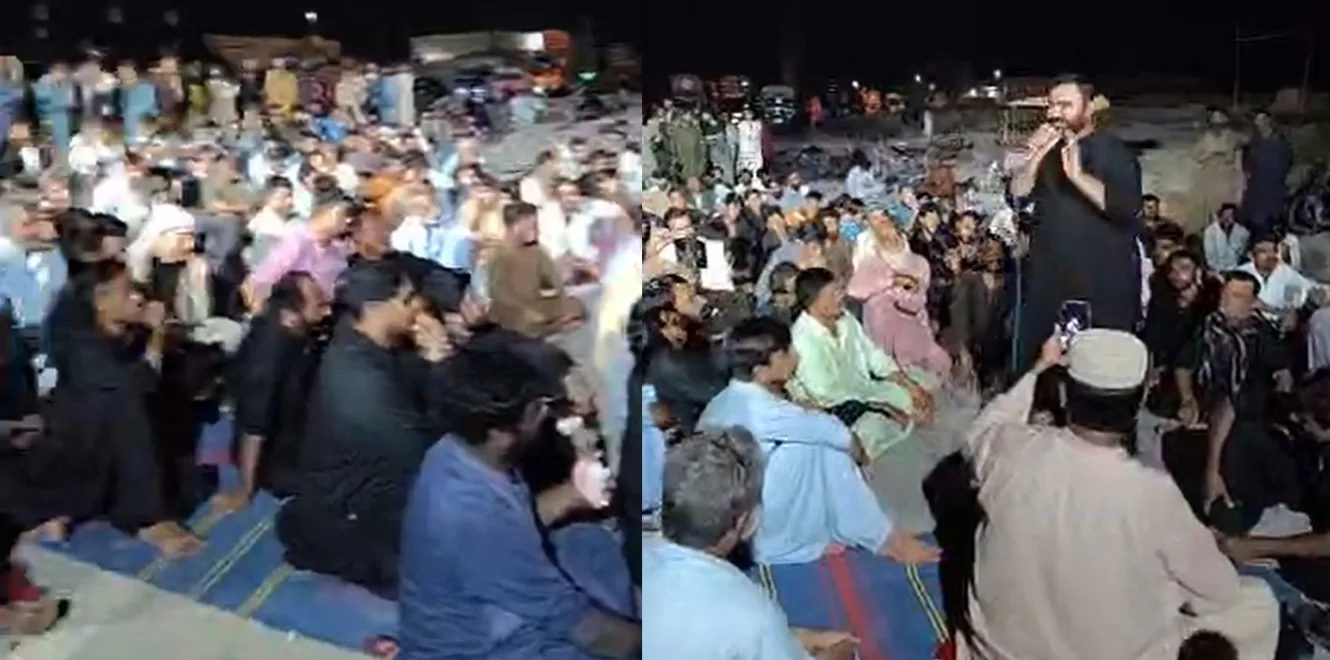 رتودیرو میں سپاہ صحابہ کا اشتعال انگیز بورڈ، عوام کا شدید احتجاج