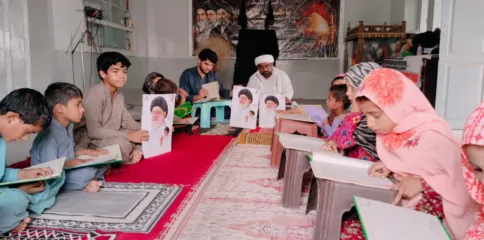 شہید رہبر معظم کے چہلم پر المہدی دینیات سنٹر میں قرآن خوانی اور مجلسِ عزا کا انعقاد