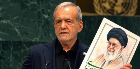 اقوام متحدہ میں ایرانی صدر کا خطاب، امریکہ اور اسرائیل پر کڑی تنقید، رہبر شہید کی تصویر جنرل اسمبلی میں بلند