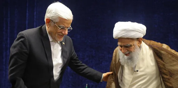 ایرانی نائب صدر محمد رضا عارف کی قم میں مراجع عظام سے ملاقات