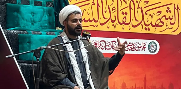 شہید سید حسن نصراللہؒ کی جدوجہد اور فکر نوجوانوں کے لیے مشعلِ راہ ہے، مولانا راجہ مصطفیٰ جعفری