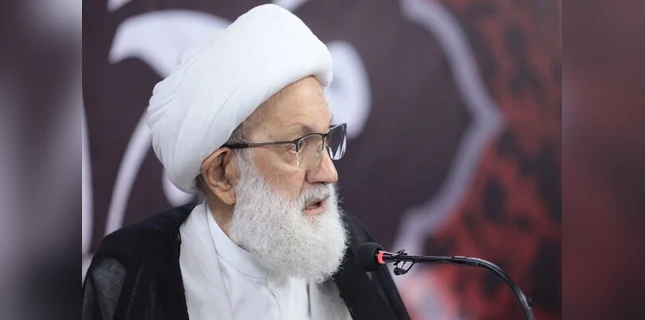 اسلامی تحریک بحرین کے رہنما آیت اللہ شیخ عیسیٰ قاسم