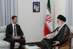 Aytullah Khamenei Meets with Syrian President