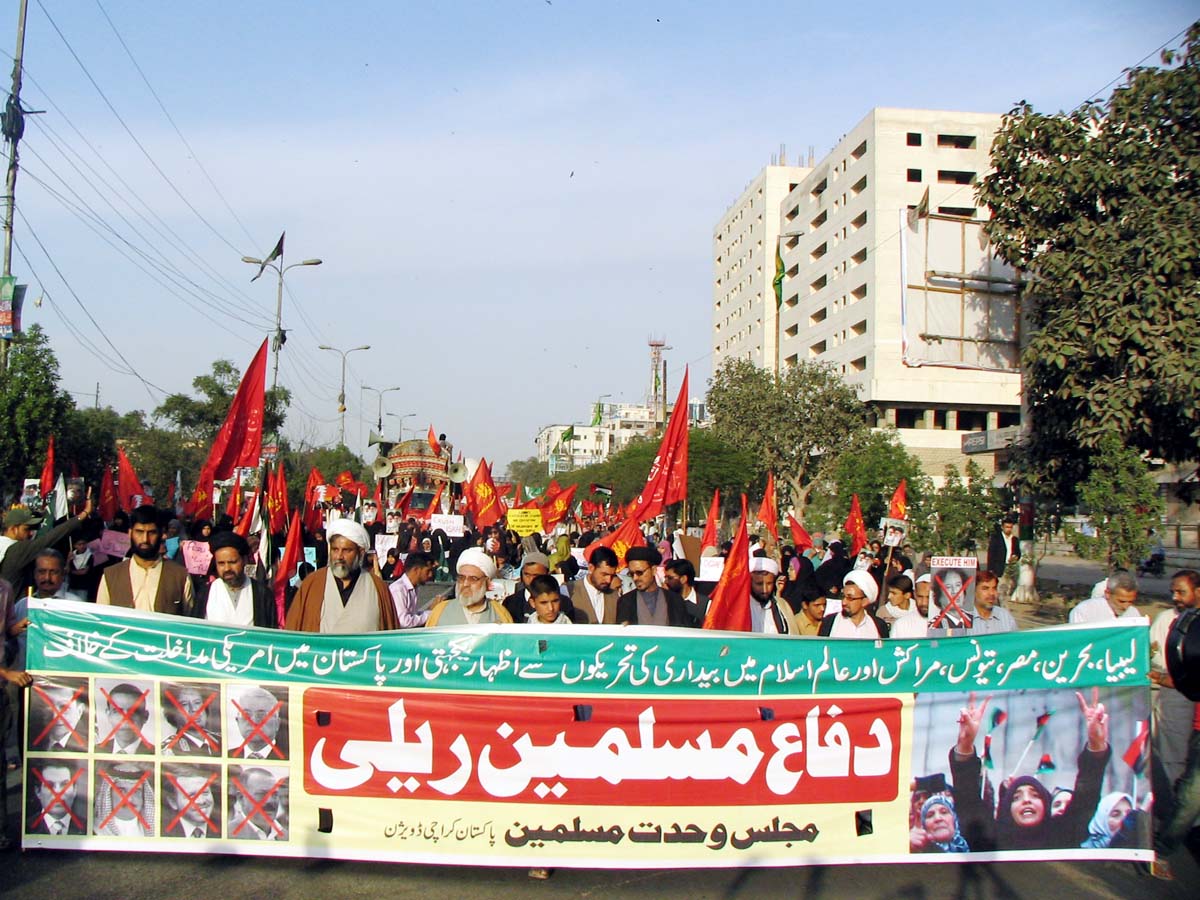 MWM rally backs Uprising in Muslims Countries