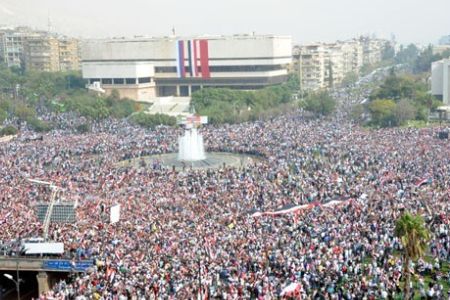 syrians protest