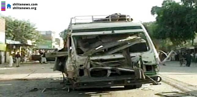 7 Shia Muslims martyred, 11 injured in the blast in passenger van on Kohat Road