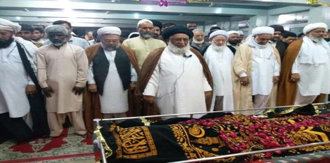 Allama Moosa Baig Najafi laid to rest in Lahore Firdausia graveyard