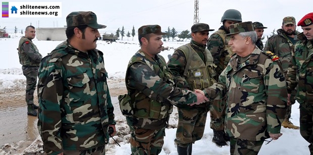 Chief of Staff of the Syrian Army visits military sites in Quneitra province