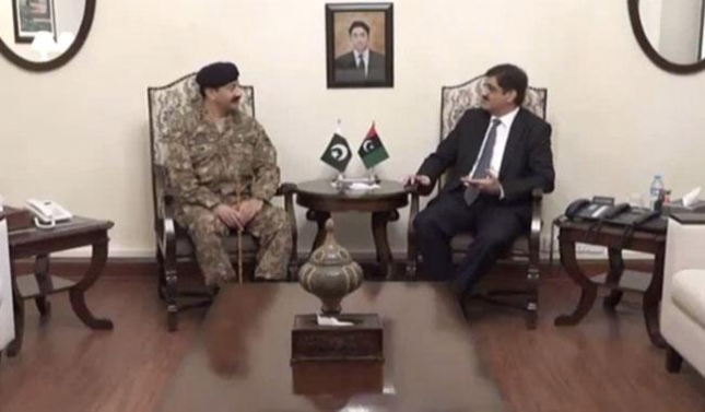 Corps Commander and CM Sindh focus on operation against terrorism