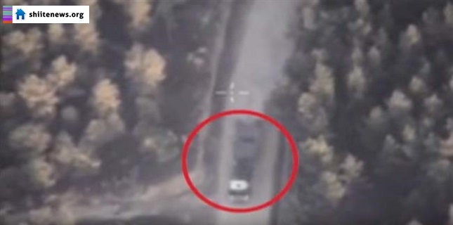 Daesh hiding military equipment near mosque: Russian drone video