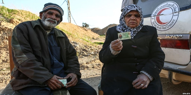 Elderly Pakistani couple evacuated to Damascus from eastern Ghouta