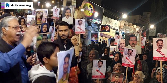 Families stage demonstration to demand release of missing Shia Muslims