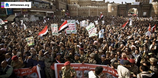 Hundreds of thousands of Yemenis prepared to fight Saudi-led coalition forces