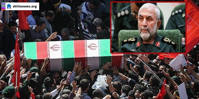 Iran holds funeral for IRGC commander killed in Syria