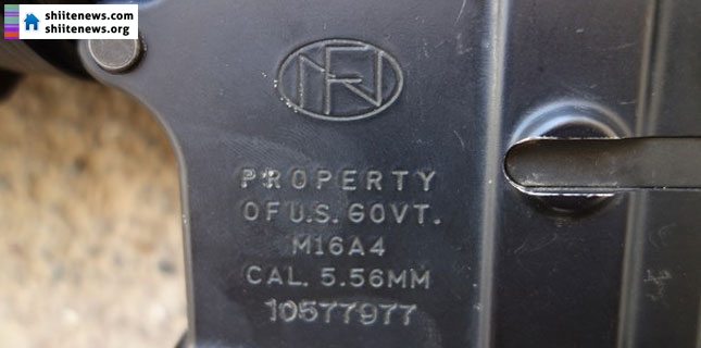 ISIL arms are marked “property of US Govt”