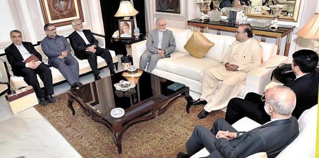 Kharrazi calls on former President Zardari to discuss Pak-Iran ties