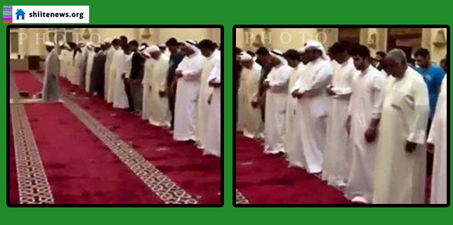 Kuwait Shia‬, Sunni‬ Muslims stand united in prayers at the same mosque targetted by ‪ISIS‬ Takfiri terrorist