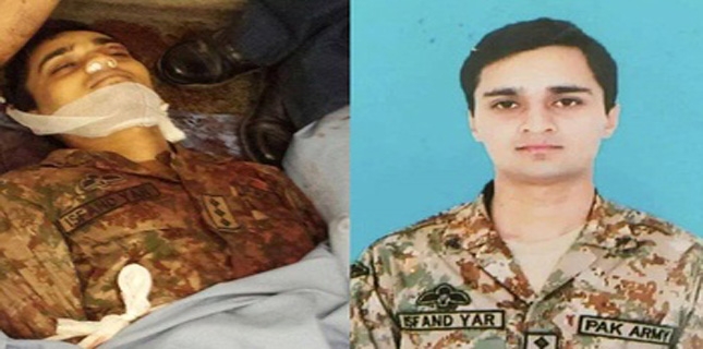 Martyr Captain Asfandyar who fought Deobandi Taliban terrorists, honoured