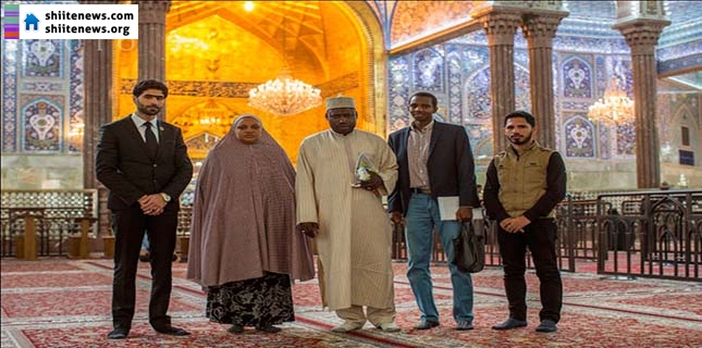 Nigerian Princess Converted to Shia Islam Arrives at Imam Hussein Holy Shrine