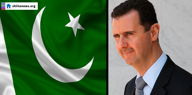 Pakistan against any attempt to topple Bashar al-Assad