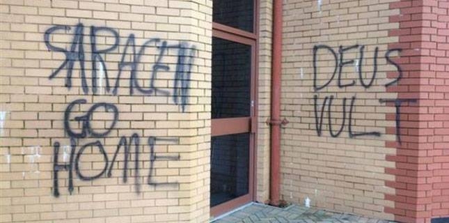 Scottish mosque defaced with hateful graffiti