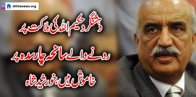 Those distressed on terrorist Hakeemullah’s death are quiet over Charsadah incident: Khursheed Shah