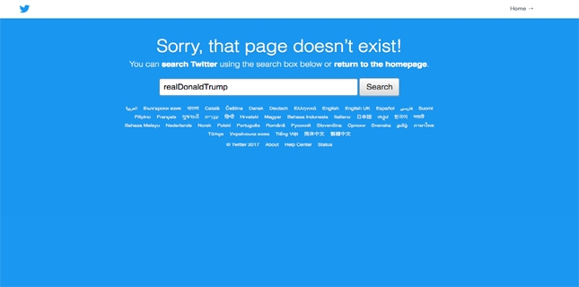 Trump’s personal Twitter account vanished for 11 minutes