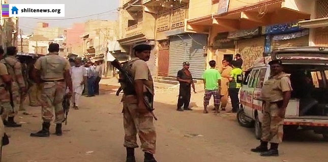 TTP takfiri terrorist blows himself up during Karachi search operation