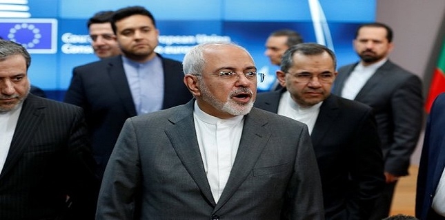 In Brussels, Zarif says talks on saving Iran deal ‘on right track’