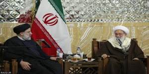 Sheikh Isa Qasim meets custodian of holy shrine of Imam Reza
