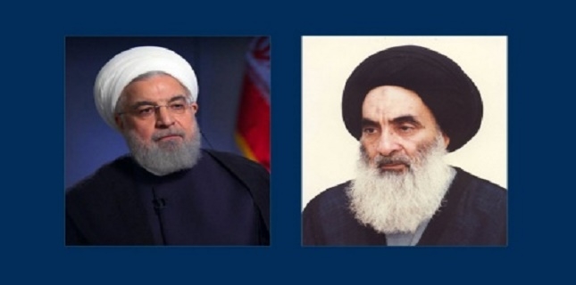 Iranian President Rouhani meets with Grand Ayatollah Sistani in Najaf