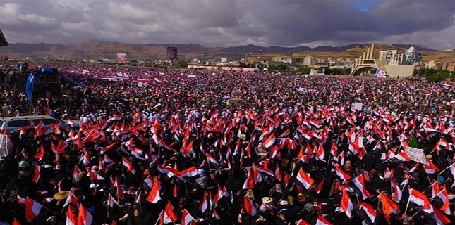 Thousands of Yemeni Women stage rally to condemn Saudi Aggression