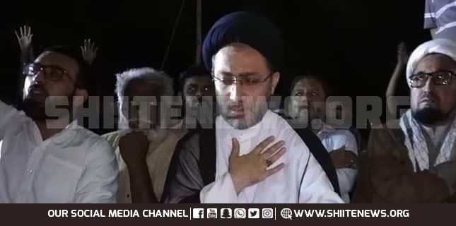 sit in protest shahenshah naqvi