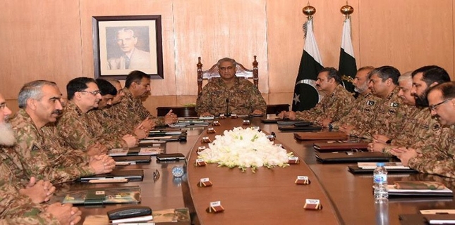 Army top brass vow to defend Pakistan against aggression