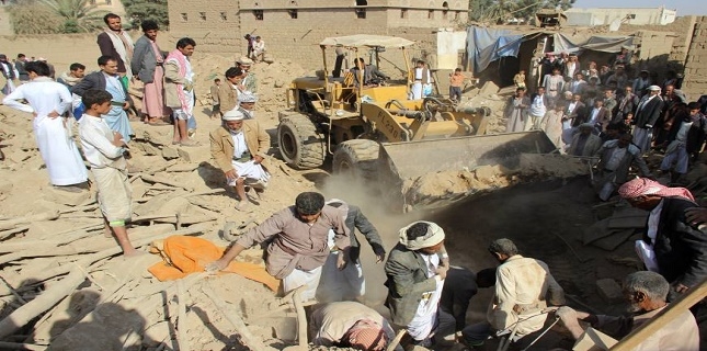 Saudi airstrike target civilian house