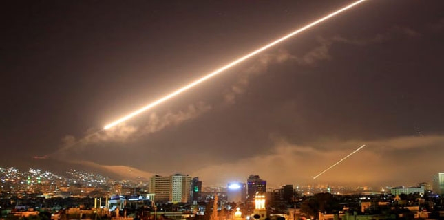 Syria air defense system intercepts most of Israeli missiles fired on Damascus